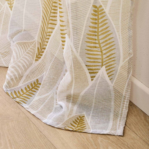 Bež prosojna zavesa iz tančice 140x280 cm Kim – douceur d'intérieur-image-4