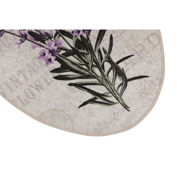 Vijolične/bež kopalniške preproge v kompletu 3 ks 60x100 cm Lavender – Foutastic-image-3