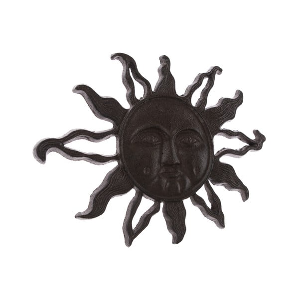 Črna zunanja stenska dekoracija iz litega železa Dakls Sunshine