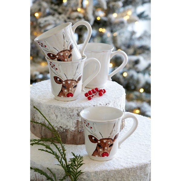 Božični keramičen lonček Casafina Deer Friends, 320 ml-image-1