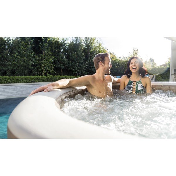 Napihljiv masažni bazen za 4 osebe ø 196 cm globina 71 cm Bubble HWS – Intex-image-4