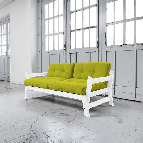 Raztegljiv kavč Karup Step White/Pistacio