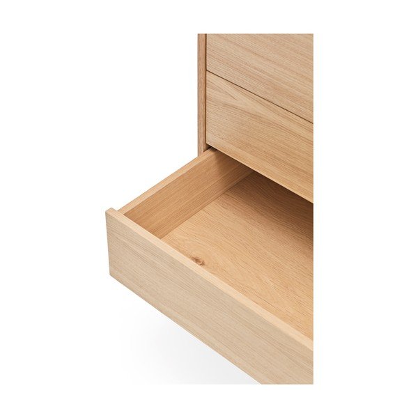 Antracitno siva komoda s hrastovim furnirjem Teulat Yoko-image-1