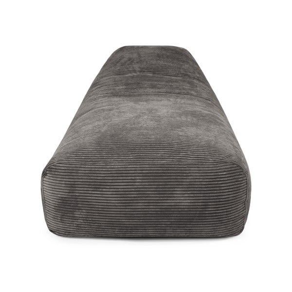 Temno rjava vreča za sedenje iz rebrastega žameta Snug Long 140 – SLOWDOWN-image-1