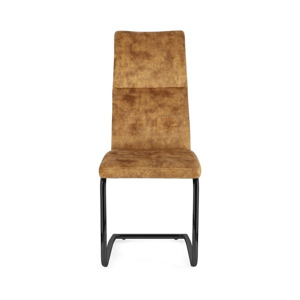 Gorčično rumen oblazinjen jedilni stol Thelma – Bizzotto-image-2