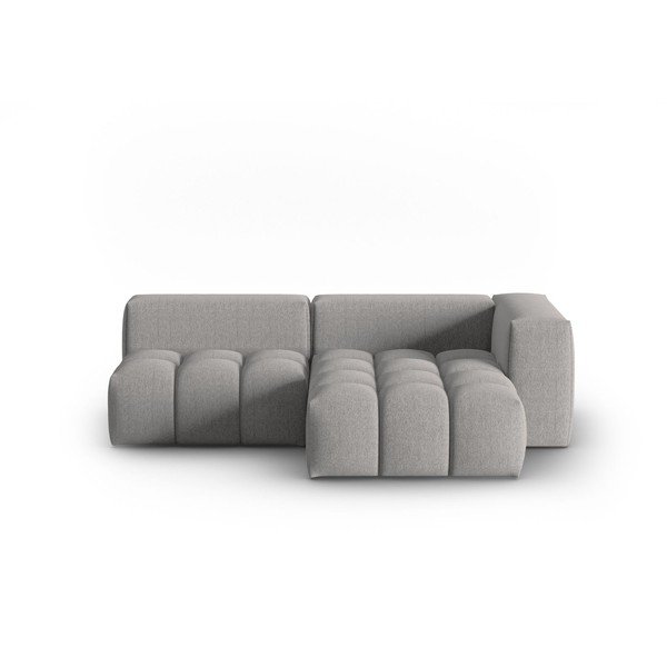 Siva kotna sedežna garnitura (desni kot/z ležalnikom) Verona – Cosmopolitan Design-image-3