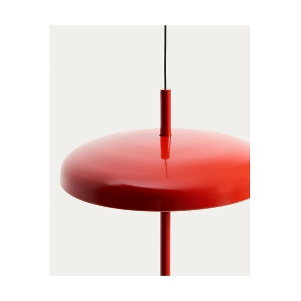 Rdeča LED zatemnitvena stropna svetilka s kovinskim senčilom ø 16 cm Porte – Kave Home-image-4