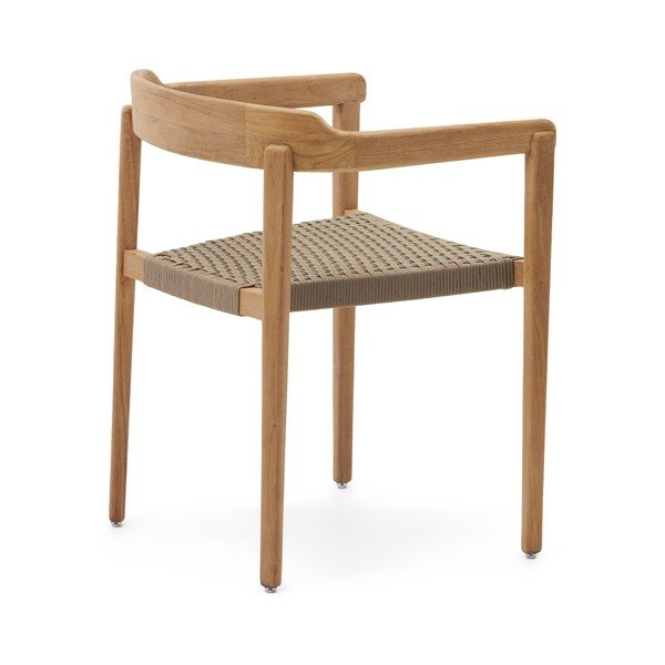 Vrtni stol iz masivnega lesa v naravni barvi Icaro – Kave Home-image-4