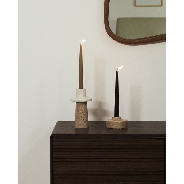 Kamnit svečnik Zalvori – Kave Home-image-1