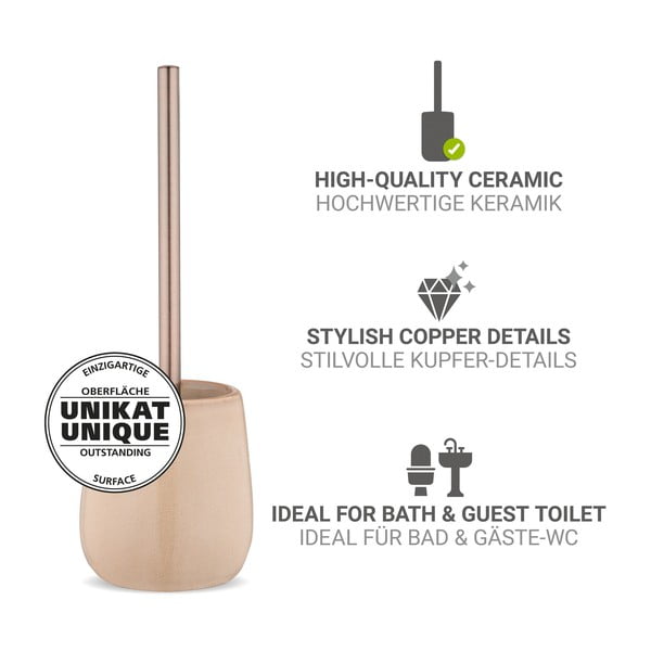 Bež keramična WC ščetka Sirmione – Wenko-image-2