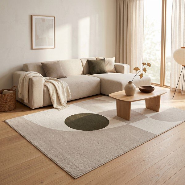 Bež/kremno bela preproga 120x170 cm Martini – ESTE-image-3