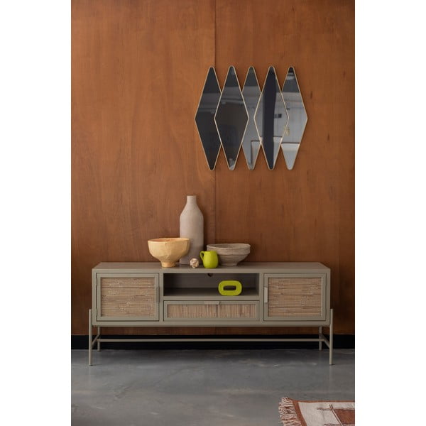 Bež TV omarica iz masivne jelke 148x60x38 cm Yasu – Dutchbone-image-1