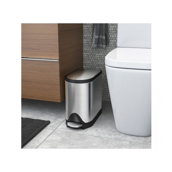 Srebrna mat košara za pedala simplehuman Butterfly, 10 l-image-2