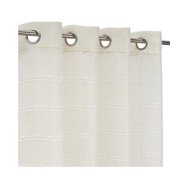 Belo-bež zavesa iz mešanice lana 140x260 cm Nodes – Casa Selección-image-2