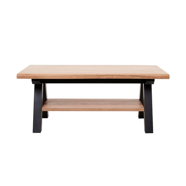 Kavna mizica iz belega hrasta Unique Furniture Oliveto, 110 x 61 cm