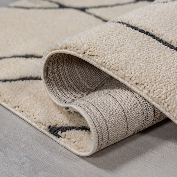 Kremno bela preproga 120x170 cm Flow – Flair Rugs-image-3