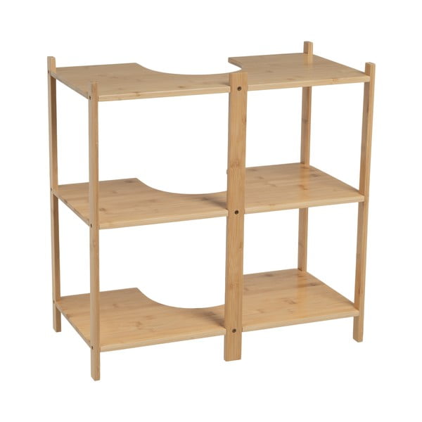 Bambusova omarica za pod umivalnik v naravni barvi 60x60 cm – Casa Selección
