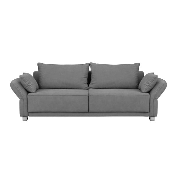 Svetlo siva raztegljiva sedežna garnitura s prostorom za shranjevanje Windsor & Co Sofas Casiopeia, 245 cm