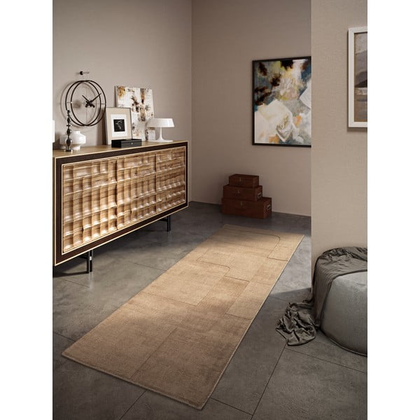 Bež ročno tkan volnen tekač 80x250 cm Charlotte – Villeroy&Boch-image-1