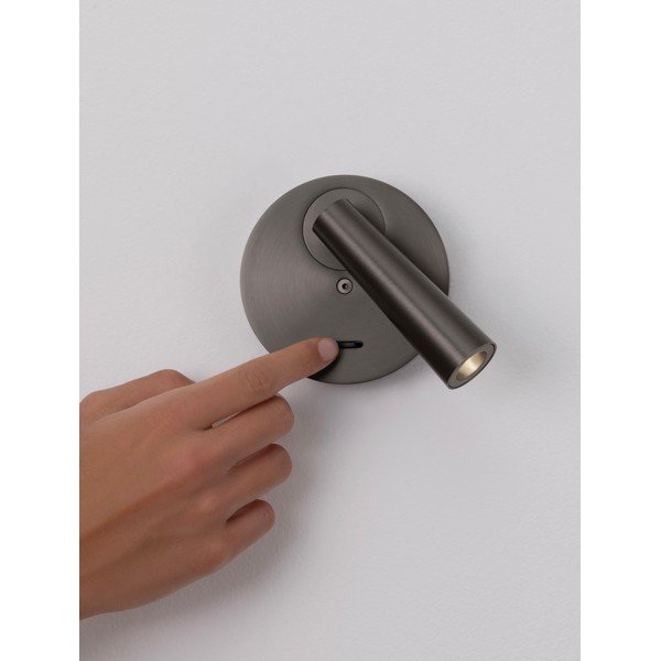 Sivo aluminijasto LED točkovno svetilo z upogljivo konstrukcijo 7x10 cm Tico – Nova Luce-image-2