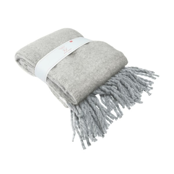 Siva odeja 127x185 cm – Rex London-image-3