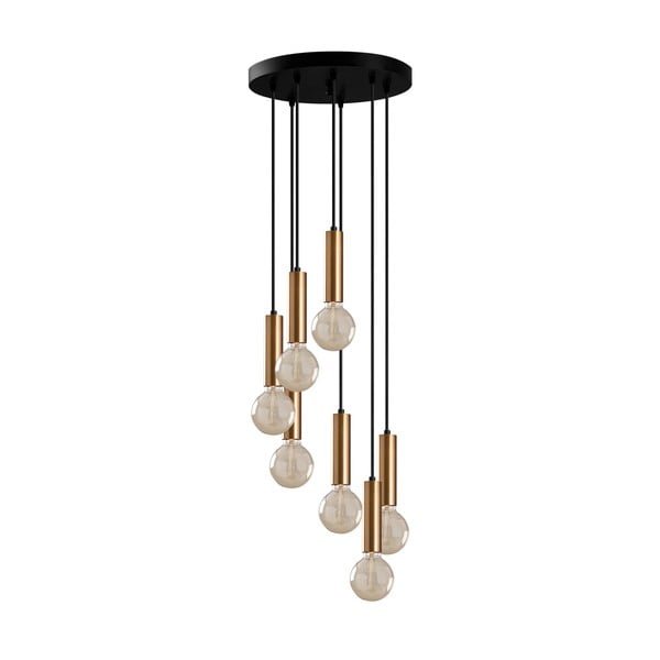 Črna/zlata viseča svetilka ø 40 cm Tempo – Opviq lights