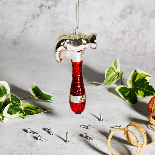 Steklen okrasek za jelko Hammer – Sass & Belle-image-1