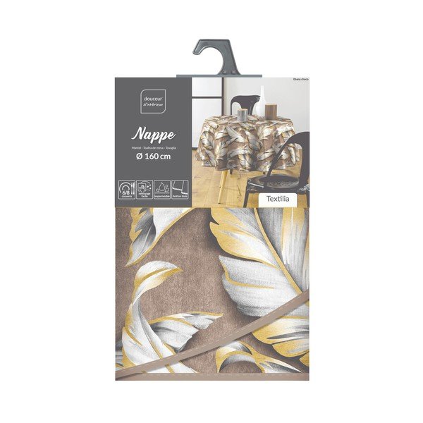 Povoščen namizni prt ø 160 cm Ebany – douceur d'intérieur-image-4