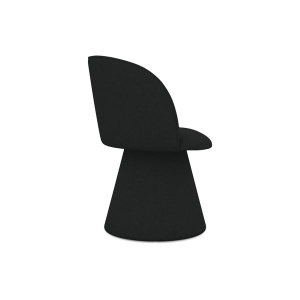 Črn oblazinjen jedilni stol Maia – Makamii-image-2