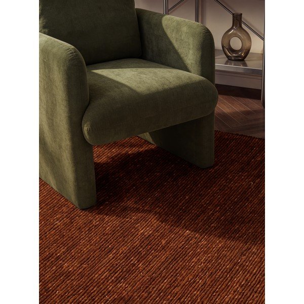 Rjava ročno tkana volnena preproga 200x290 cm Bexley Woolwich – Ted Baker-image-3