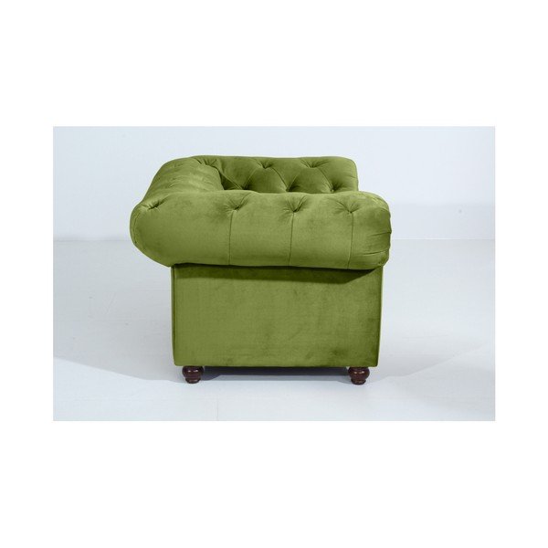 Zelen fotelj Max Winzer Orleans Velvet-image-3