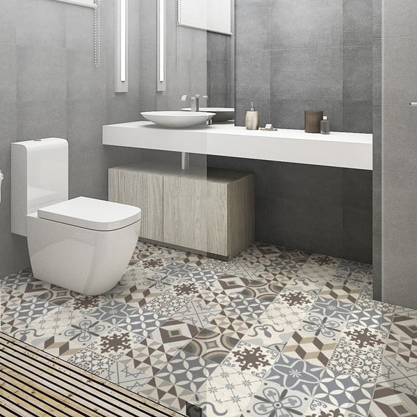 Vodoodporna talna nalepka Ambiance Brown Style, 100 x 60 cm-image-3