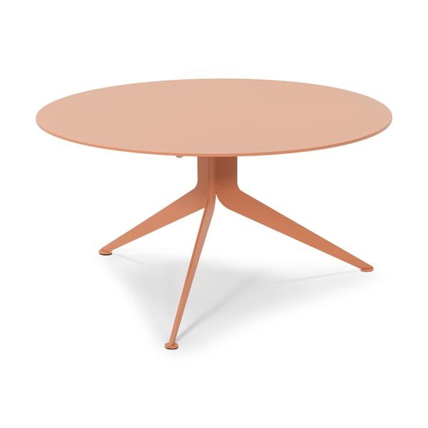 Rožnato-oranžna kovinska okrogla mizica ø 78 cm Daley – Spinder Design