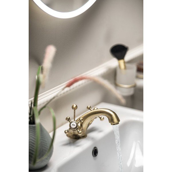 Stoječa armatura za umivalnik v bronasti barvi Antea – Sapho-image-1