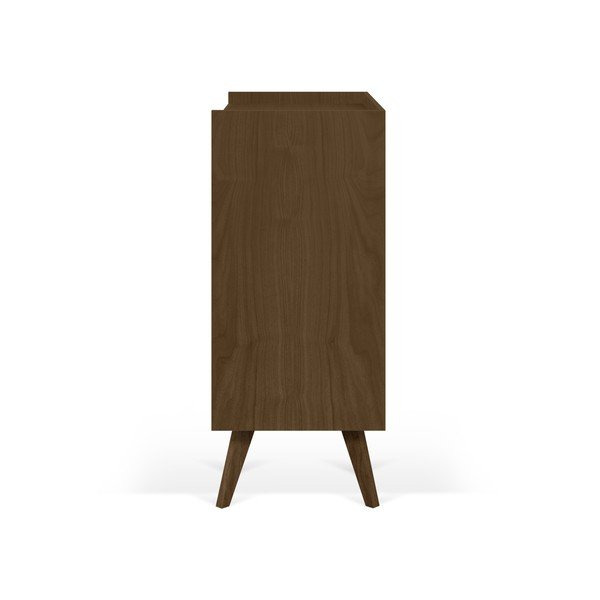 Temno rjava komoda z nogami iz masivnega lesa, 125 x 110 cm Mara - TemaHome-image-1