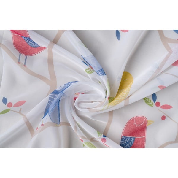 Otroška prosojna zavesa 140x245 cm Owl - Mendola Fabrics-image-3