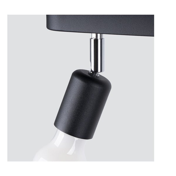 Črna kovinska stropna svetilka ø 6 cm Brando – Sollux-image-3