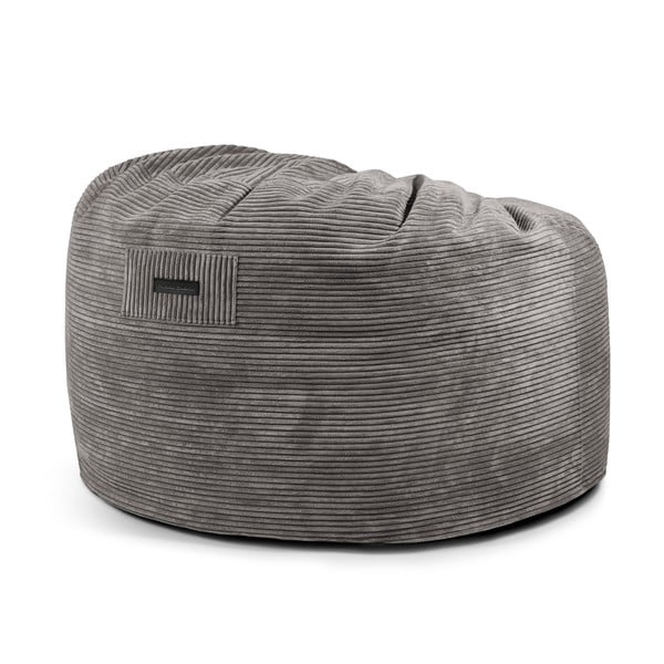 Kremno bela vreča za sedenje iz rebrastega žameta Om 110 – SLOWDOWN-image-4