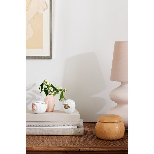 Komplet 3 miniaturnih porcelanastih vaz Kähler Design Hammershøi Poppy-image-1
