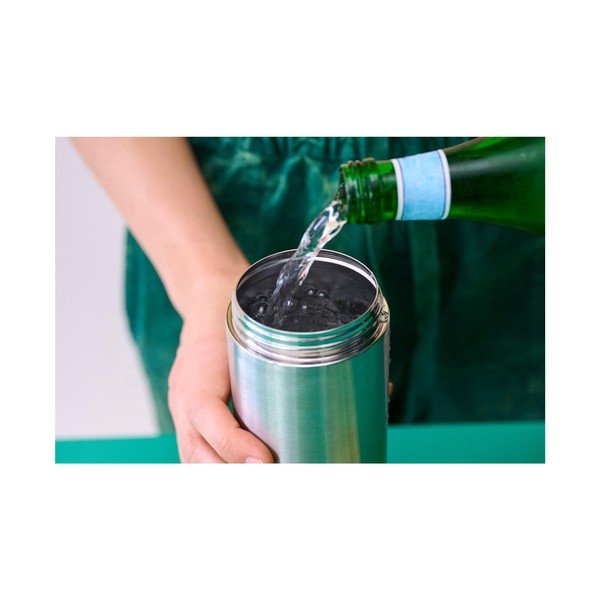 Črna/v srebrni barvi steklenica za vodo iz nerjavečega jekla 500 ml Vita – Mepal-image-4