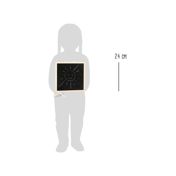 Lesena škatla s kredo in magnetno tablo Legler Letters&Numbers-image-1