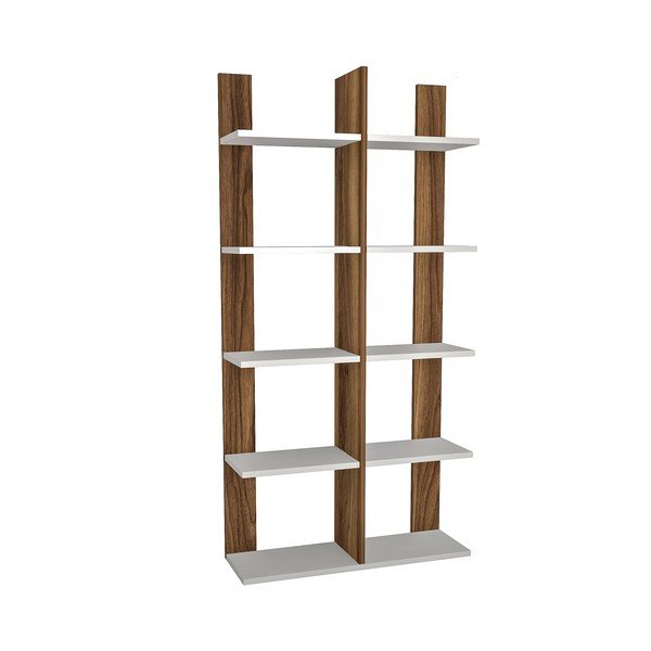 Bela naravna knjižna omara v dekorju bora 75x150 cm Era - Gauge Concept