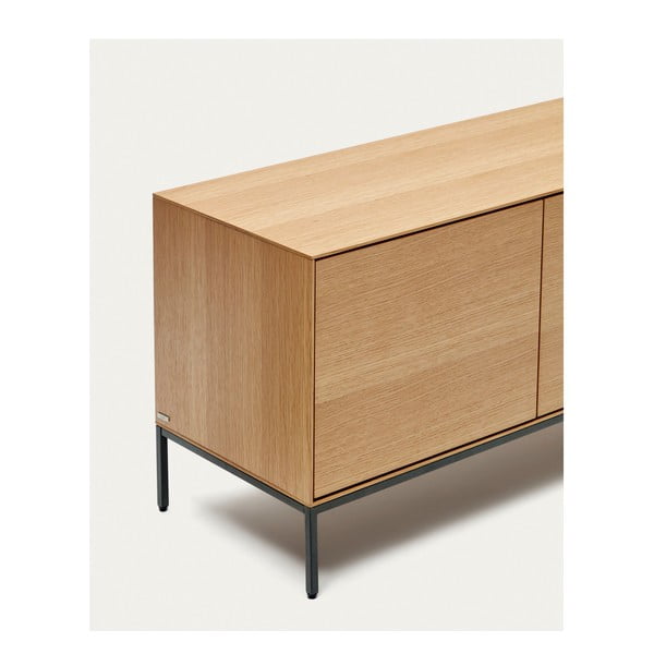 TV omarica v hrastovem dekorju 195x55 cm Vedrana – Kave Home-image-3