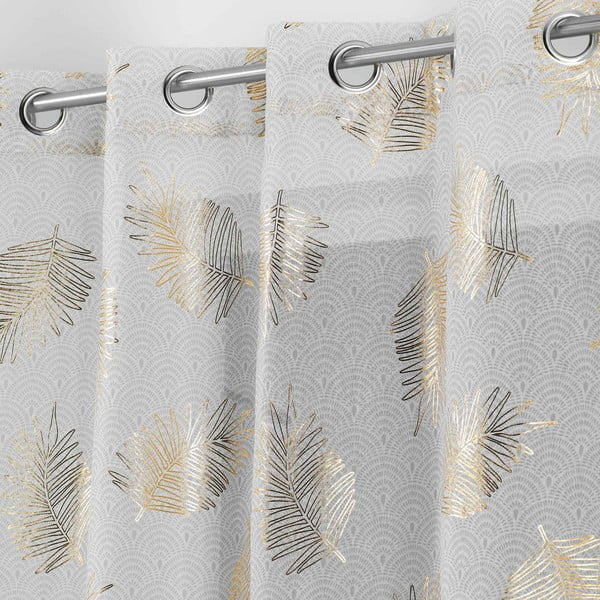 Zlato-bež prosojna zavesa 140x280 cm Sunny – douceur d'intérieur-image-1