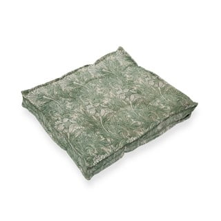 Zelena blazina za stol Tierra Bella Green Flowers, 37 x 37 cm