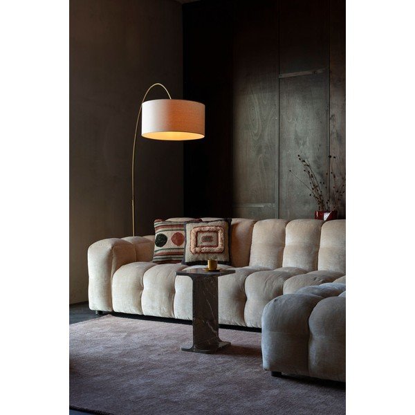 Bež žametna sedežna garnitura 364 cm Hackman – Dutchbone-image-1