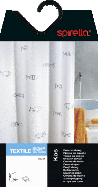 Zavesa za tuš 120x200 cm Kos – Spirella-image-4