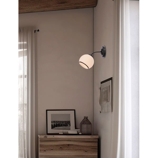 Črno-bela stenska svetilka Marinen – Candellux Lighting-image-1