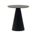 Okrogla stranska mizica s stekleno mizno ploščo ø 50 cm Wilshire – Kave Home