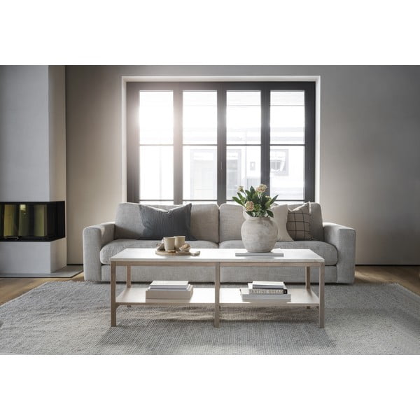 Bela mizica s ploščo iz kamnine  140x60 cm Orwel - Rowico-image-2